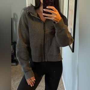 Marl grey lulu full zip up scuba